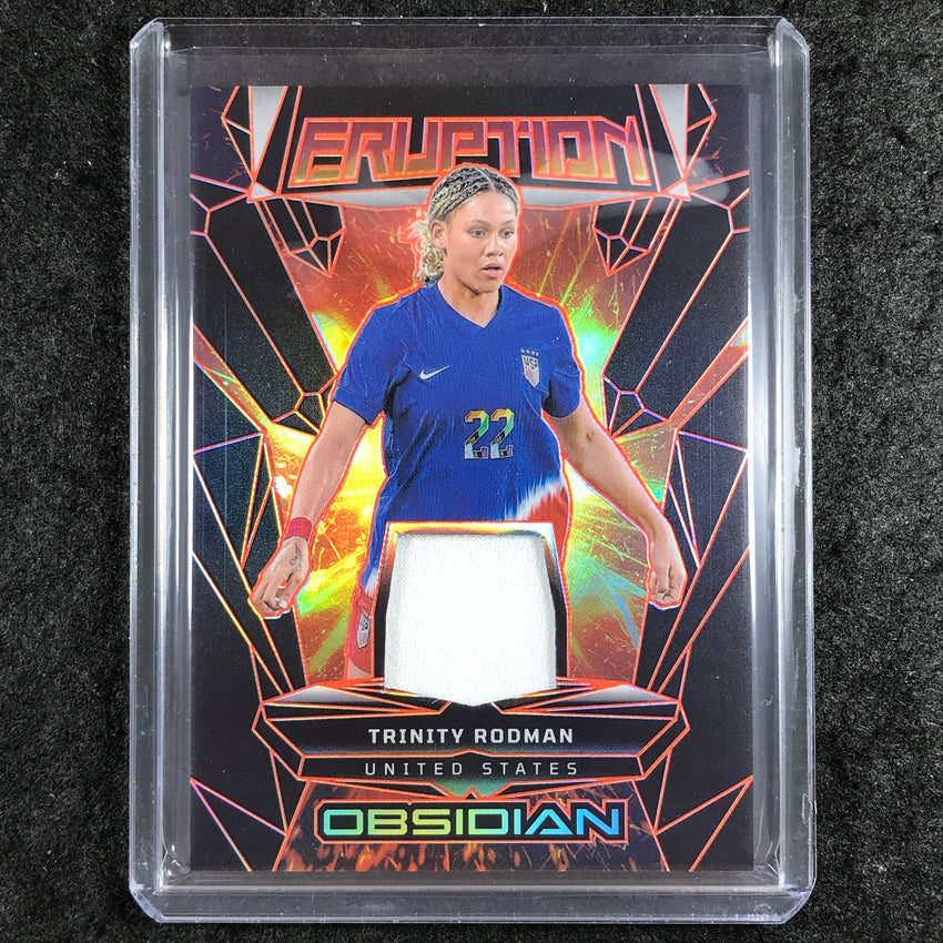 2024-25 Obsidian TRINITY RODMAN Eruption Jersey Relic Electric Etch Orange 82/99