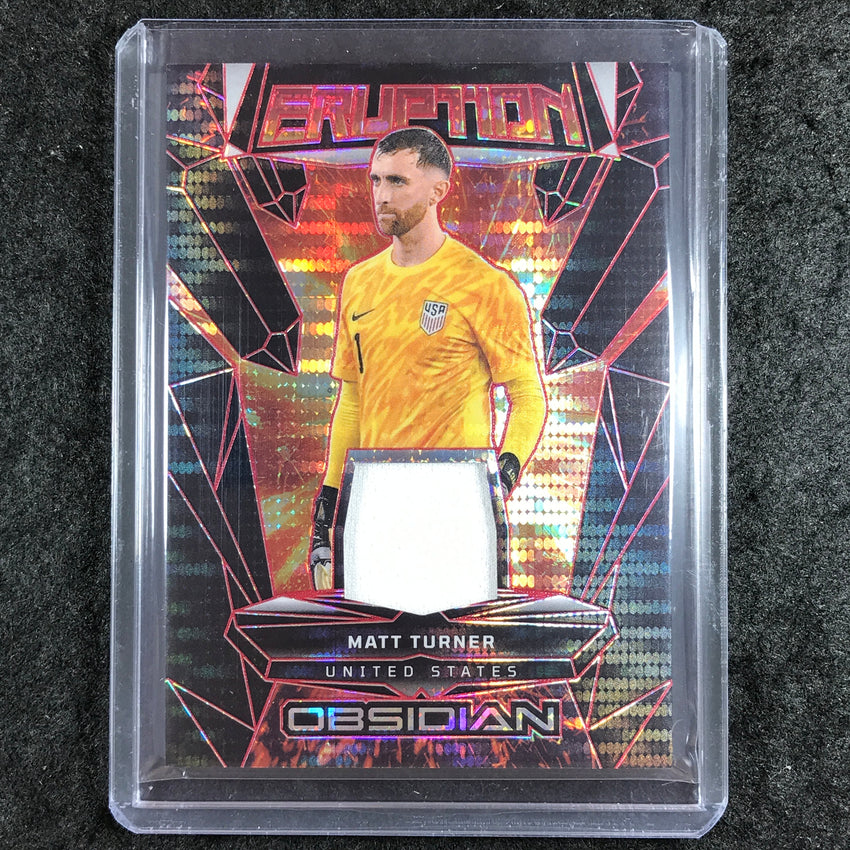 2024-25 Obsidian MATT TURNER Eruption Jersey Electric Red Pulsar 18/49