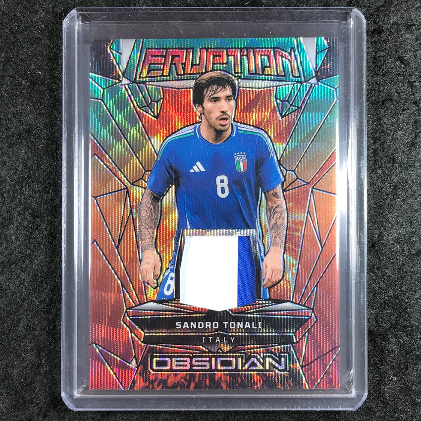 2024-25 Obsidian SANDRO TONALI Eruption Patch Relic Electric Etch Taiga 11/25