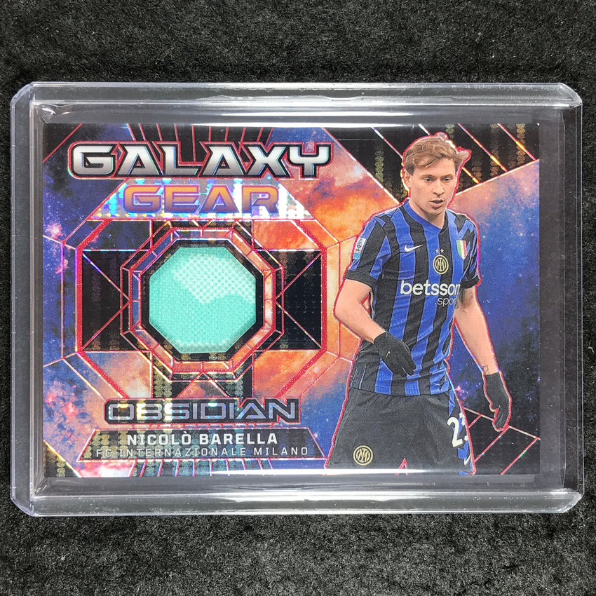 2024-25 Obsidian NICOLO BARELLA Galaxy Gear Jersey Electric Red Pulsar 35/49