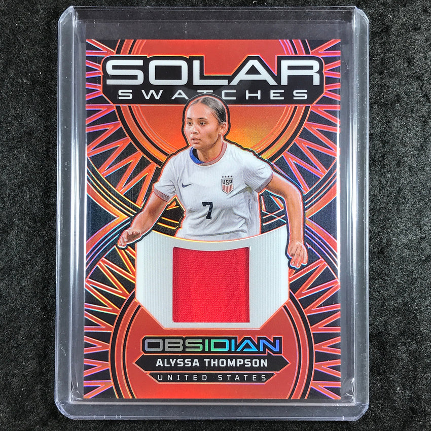 2024-25 Obsidian ALYSSA THOMPSON Solar Swatches Jersey Electric Orange 82/99
