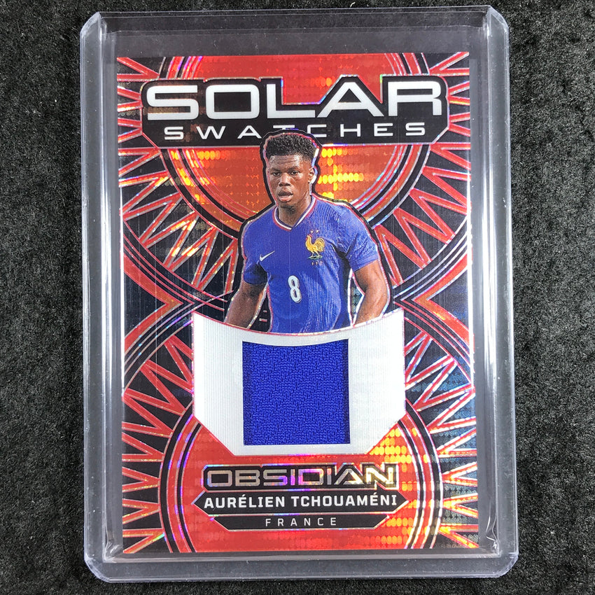 2024-25 Obsidian AURELIEN TCHOUAMENI Solar Swatches Jersey Red Pulsar 4/49