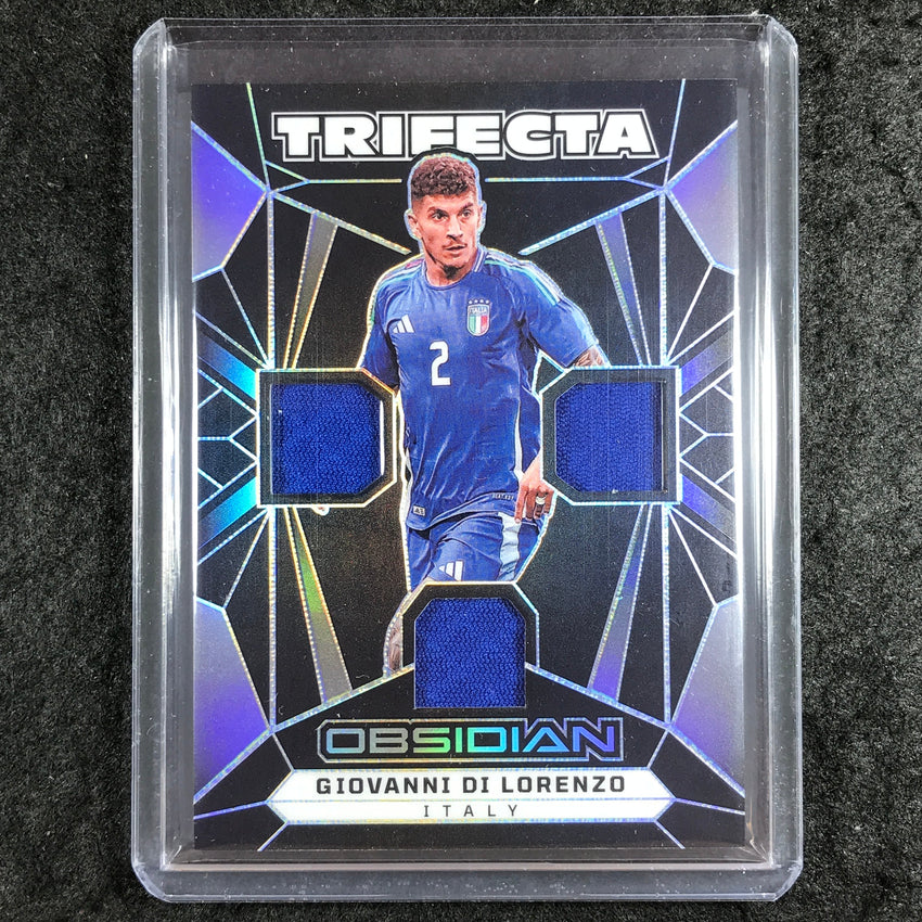2024-25 Obsidian Soccer GIOVANNI DI LORENZO Trifecta Jersey Relic 64/199