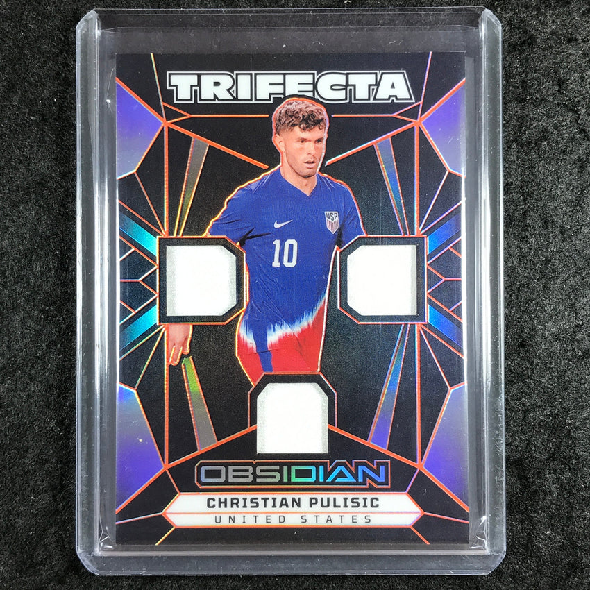 2024-25 Obsidian CHRISTIAN PULISIC Trifecta Jersey Relic Electric Orange 61/99
