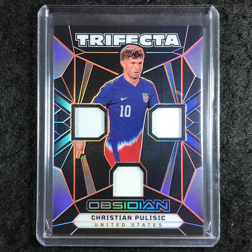 2024-25 Obsidian CHRISTIAN PULISIC Trifecta Jersey Relic Electric Orange 82/99
