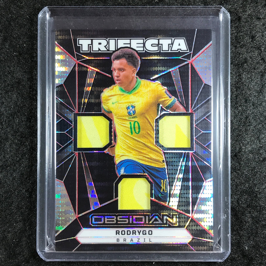 2024-25 Obsidian RODRYGO Trifecta Jersey Relic Electric Etch Red Pulsar 32/35