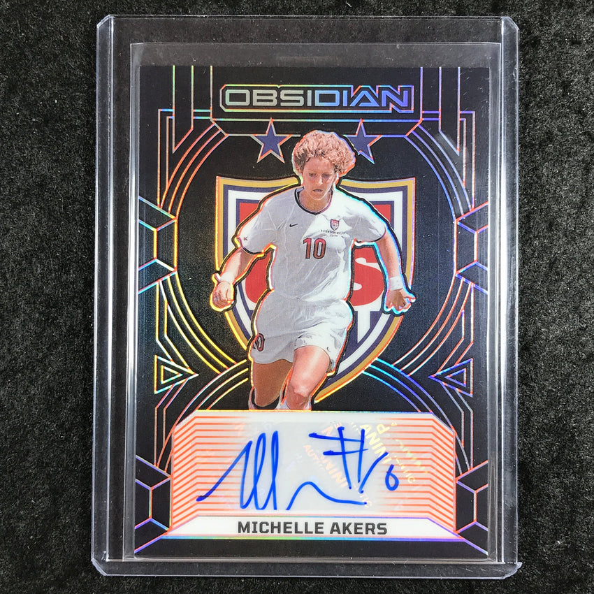2024-25 Obsidian MICHELLE AKERS USWNT Class of 99 Auto Electric Orange 51/149