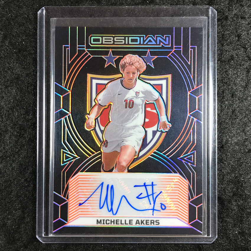 2024-25 Obsidian MICHELLE AKERS USWNT Class of 99 Auto Electric Orange 61/149
