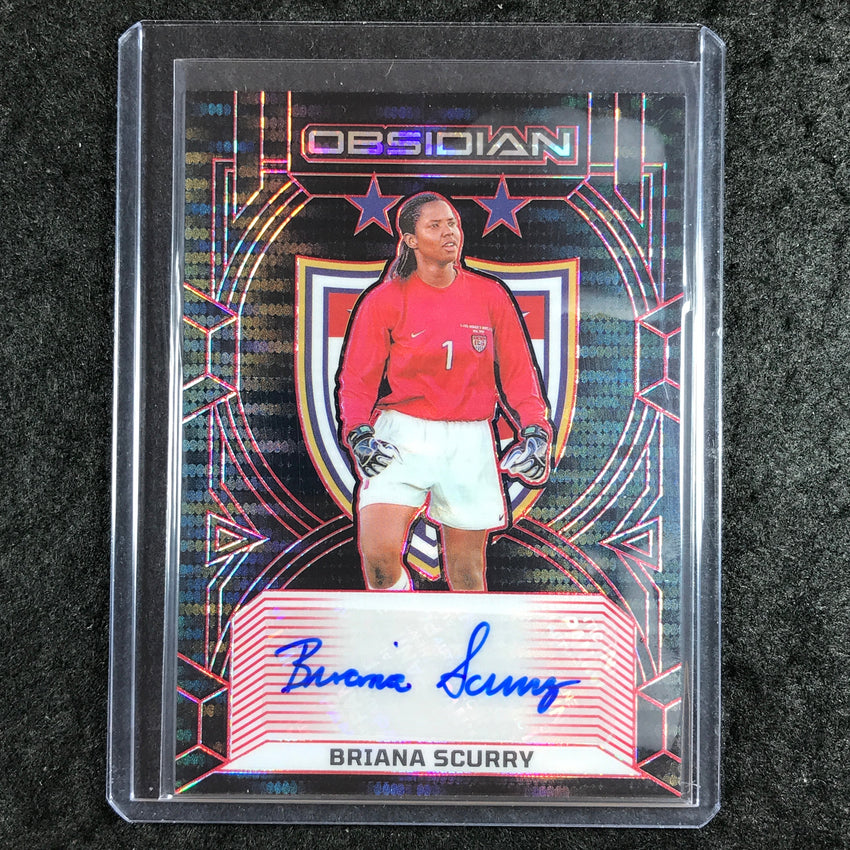 2024-25 Obsidian BRIANA SCURRY USWNT Class of 99 Auto Electric Red Pulsar 10/28