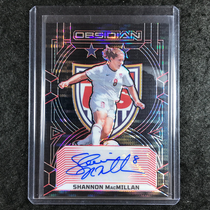 2024-25 Obsidian SHANNON MACMILLAN USWNT Class of 99 Auto Red Pulsar 13/28