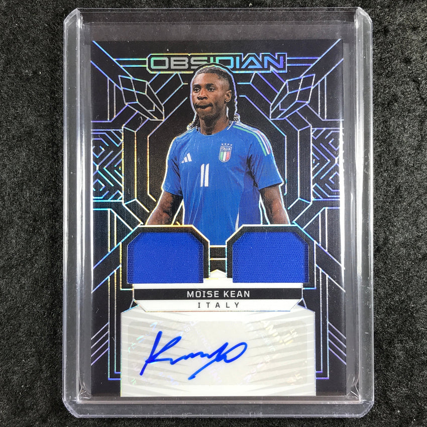 2024-25 Obsidian Soccer MOISE KEAN Dual Jersey Ink Auto 186/199