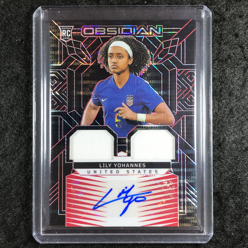 2024-25 Obsidian LILY YOHANNES Dual Jersey Ink Rookie Auto Red Pulsar 55/99