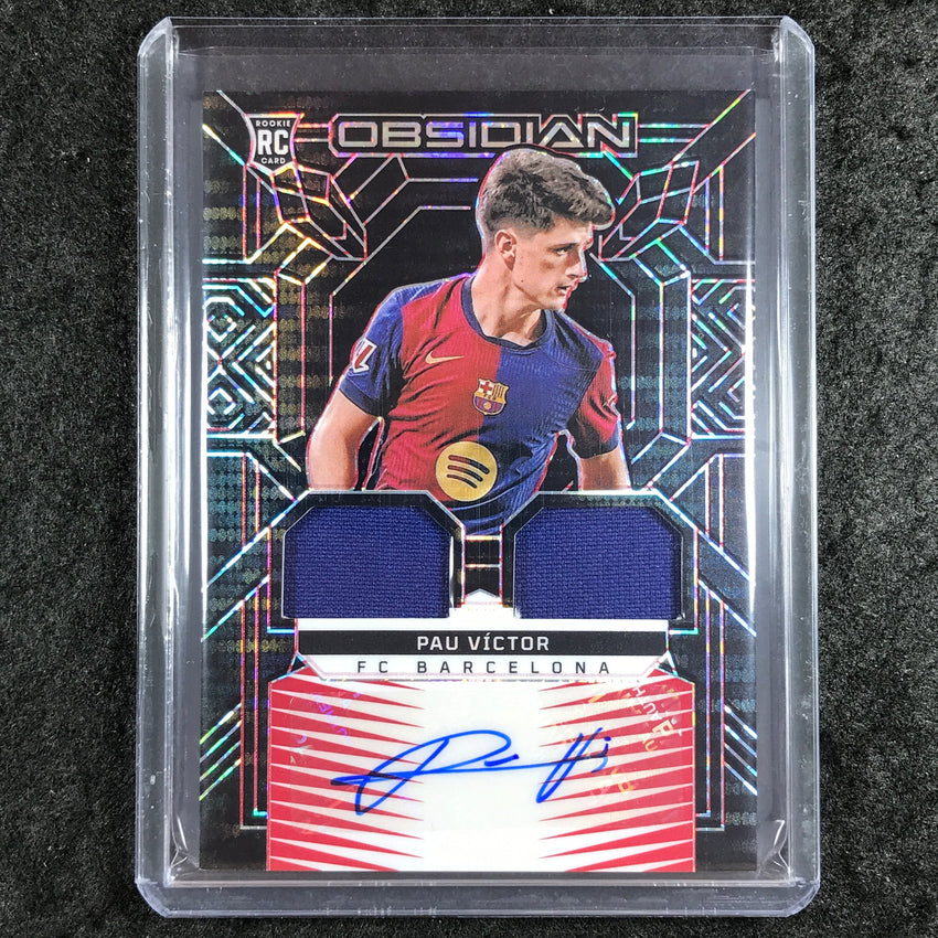 2024-25 Obsidian PAU VICTOR Dual Jersey Ink Rookie Auto Electric Etch Red 57/99