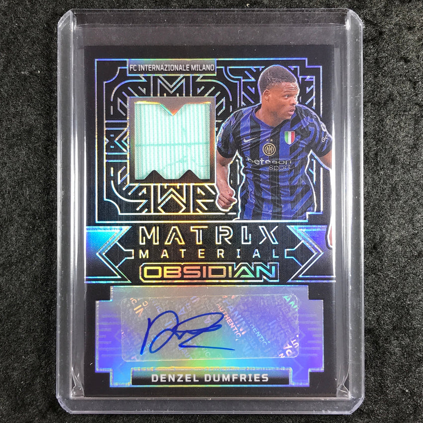 2024-25 Obsidian Soccer DENZEL DUMFRIES Matrix Material Jersey Auto 84/117
