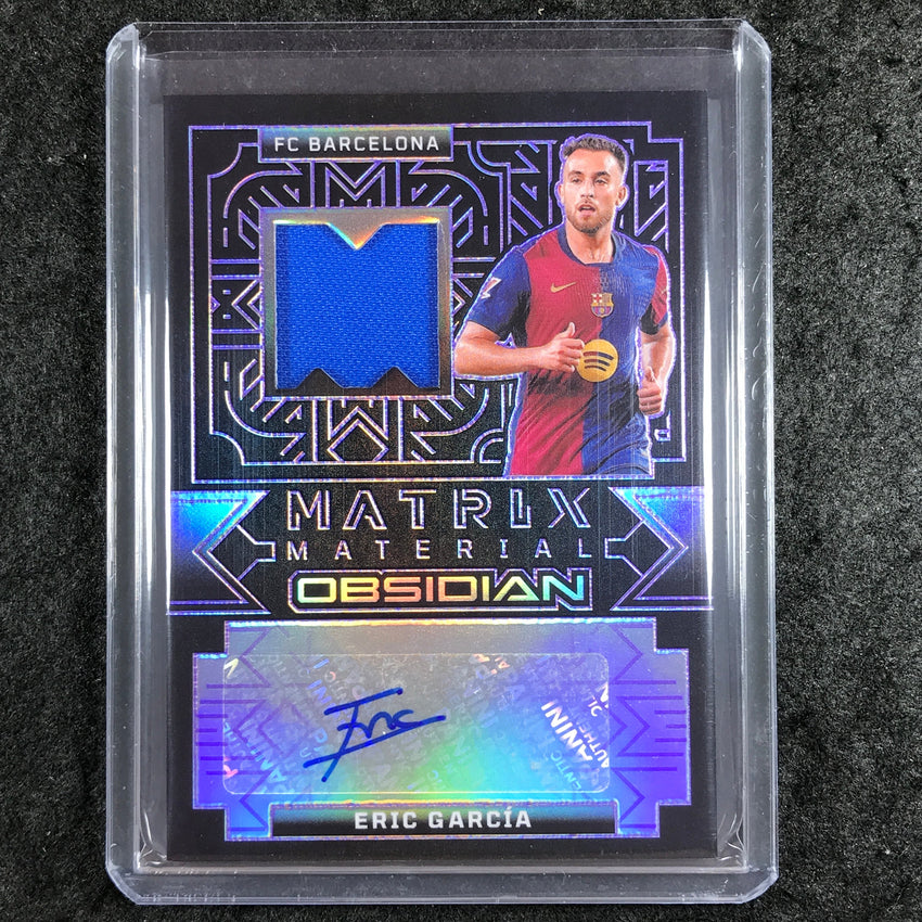 2024-25 Obsidian ERIC GARCIA Matrix Material Jersey Auto Electric Purple 24/50