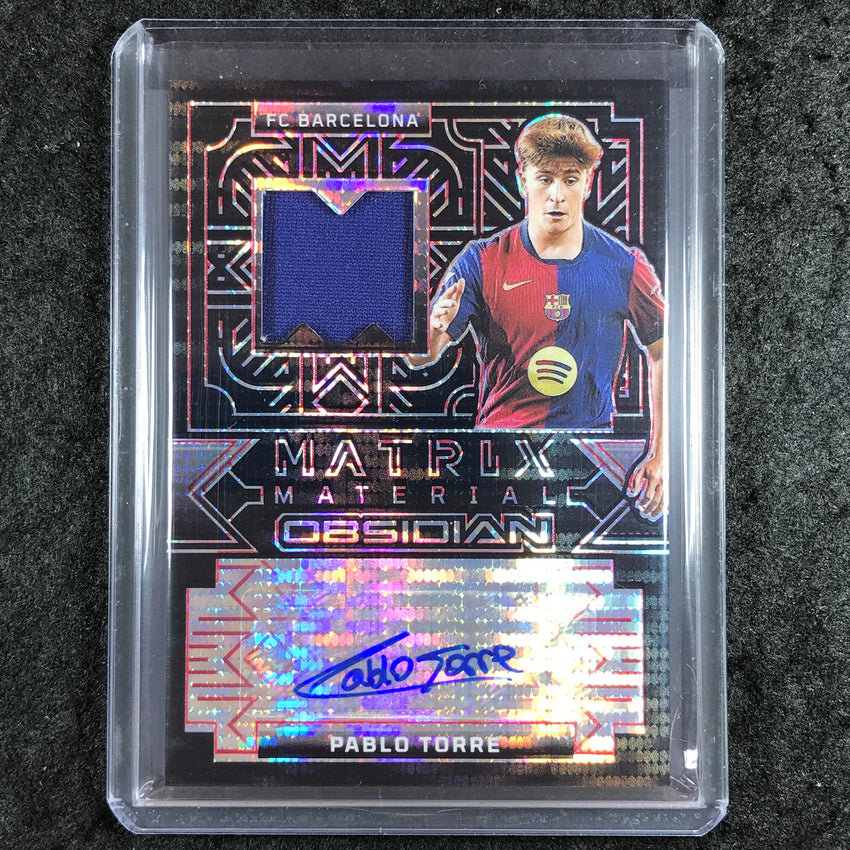 2024-25 Obsidian PABLO TORRE Matrix Material Jersey Auto Electric Red 7/18
