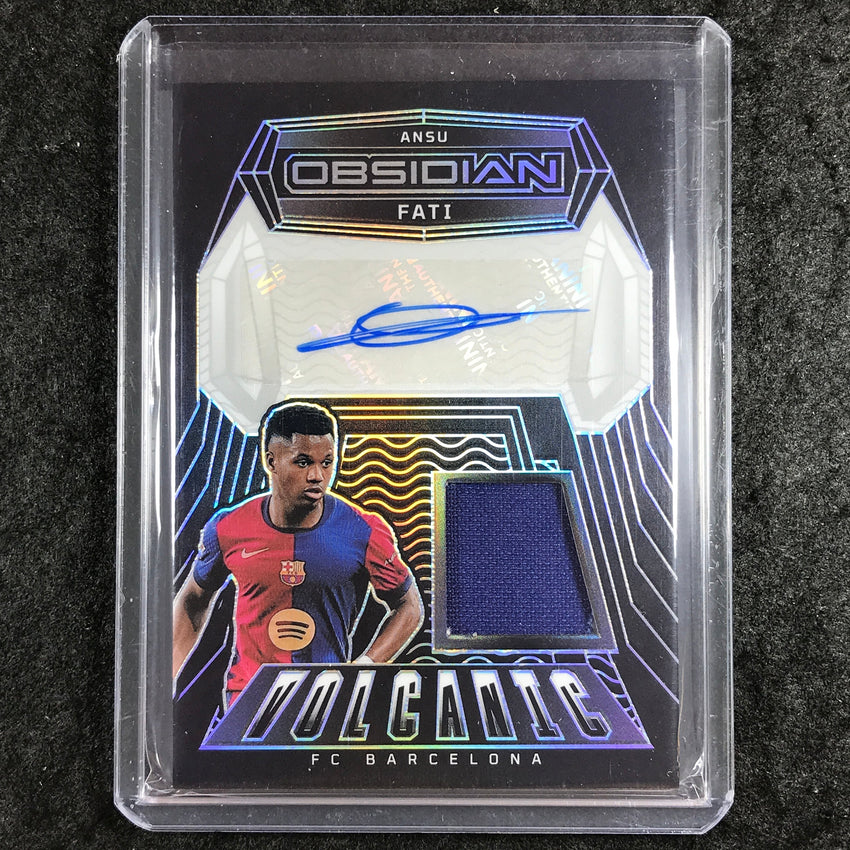 2024-25 Obsidian ANSU FATI Volcanic Material Signatures Jersey Auto 109/199