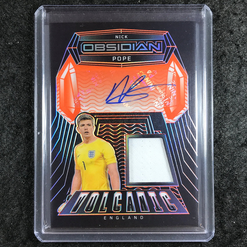 2024-25 Obsidian NICK POPE Volcanic Material Signatures Auto Orange 91/149