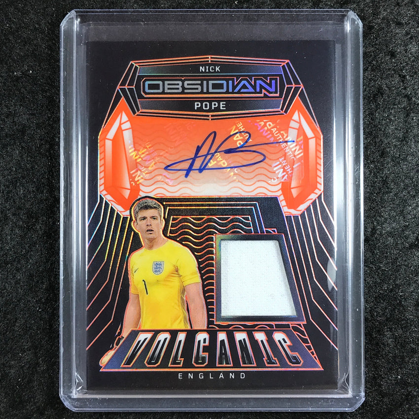 2024-25 Obsidian NICK POPE Volcanic Material Signatures Auto Orange 125/149