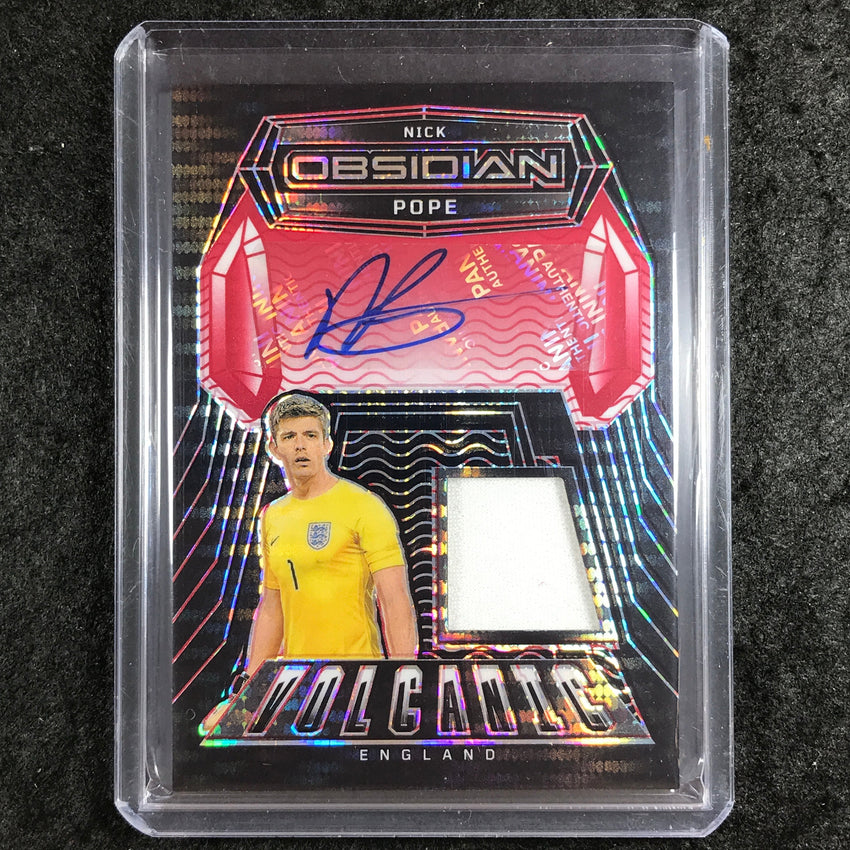 2024-25 Obsidian NICK POPE Volcanic Material Signatures Auto Red Pulsar 38/99