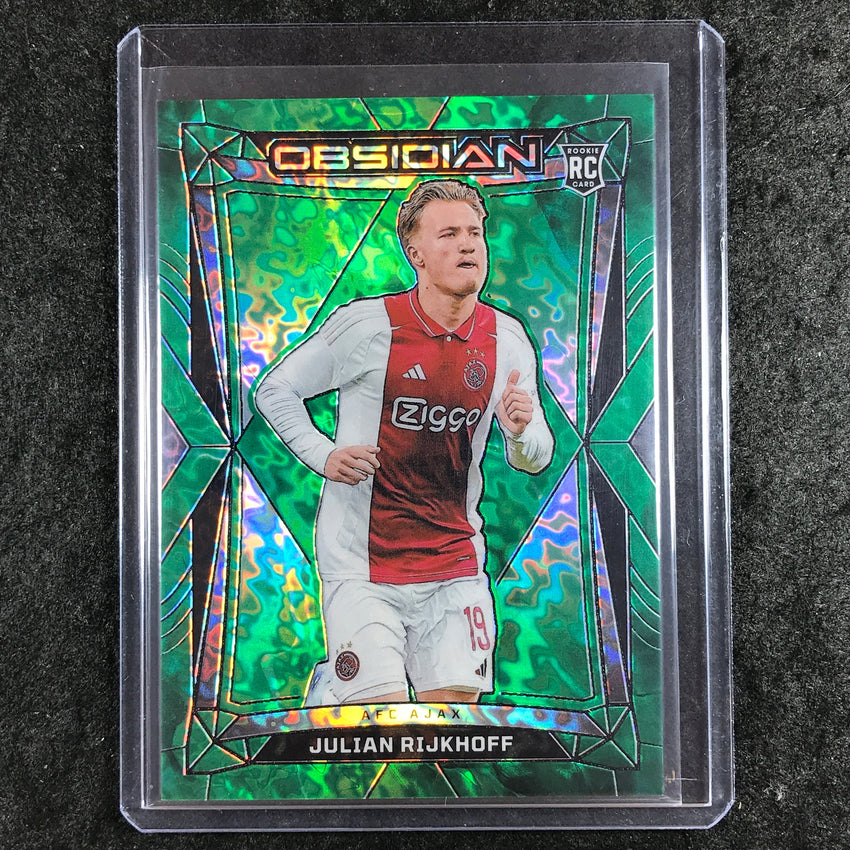 2024-25 Obsidian Soccer JULIAN RIJKHOFF Rookie Base Electric Etch Jade 3/26 #36