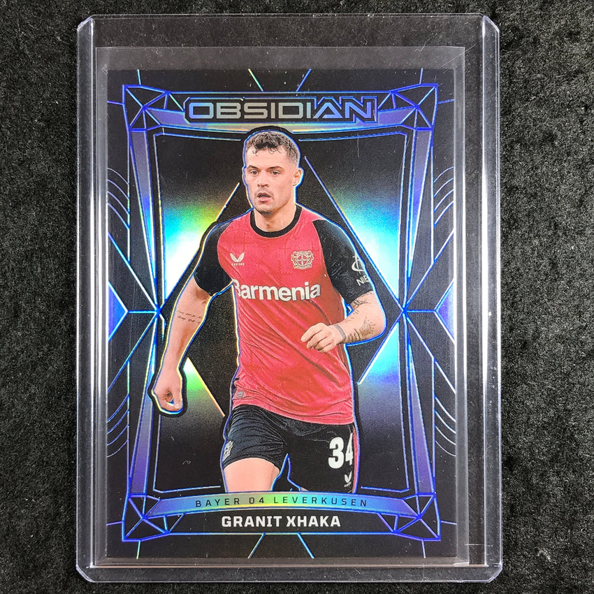 2024-25 Obsidian Soccer GRANIT XHAKA Base Electric Etch Blue 7/20 #24