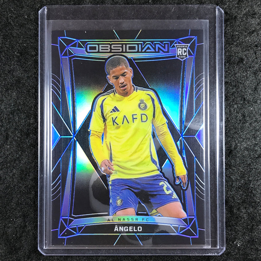 2024-25 Obsidian Soccer ANGELO Rookie Base Electric Etch Blue 18/20 #76
