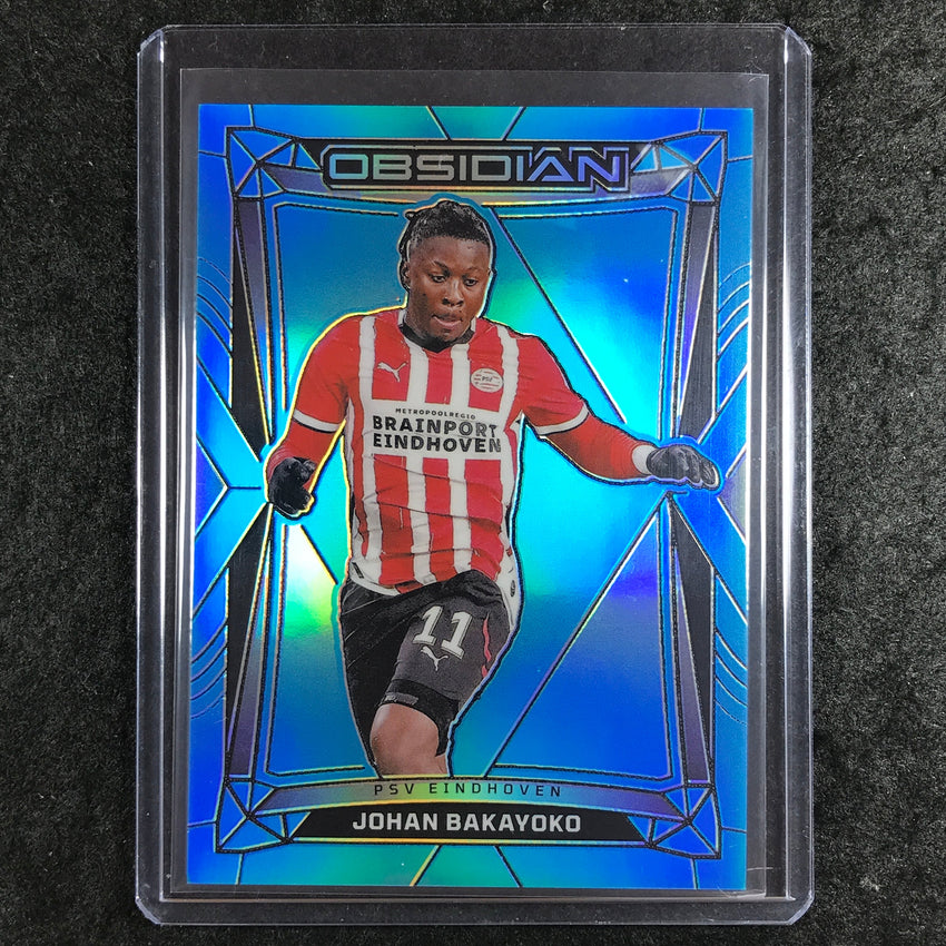 2024-25 Obsidian JOHAN BAKAYOKO Base Electric Etch Neon Blue Flood 1/15 #17