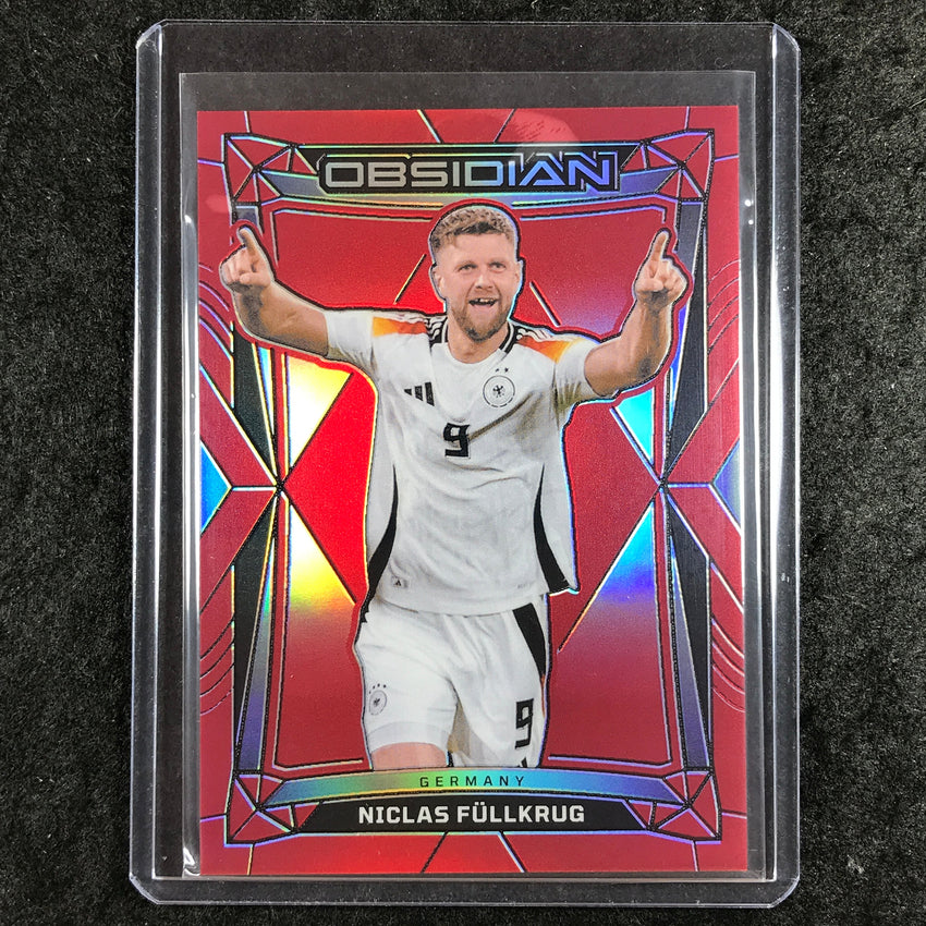 2024-25 Obsidian Soccer NICLAS FULLKRUG Base Electric Etch Red Flood 9/10 #66