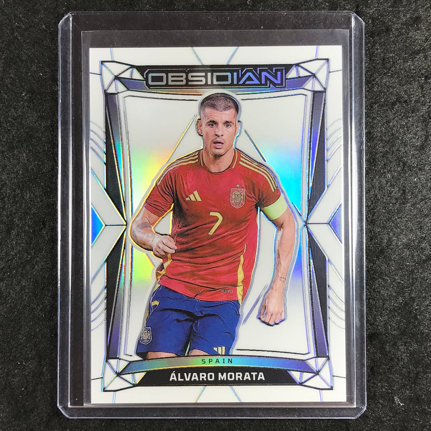 2024-25 Obsidian Soccer ALVARO MORATA Base Electric Etch Contra 7/9 #43