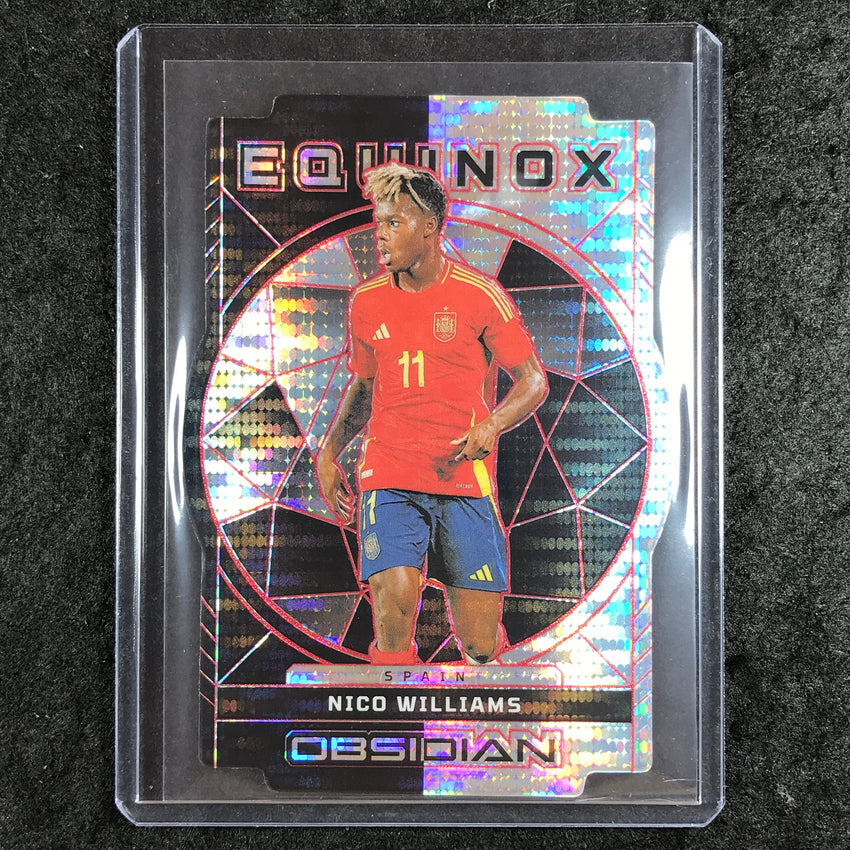 2024-25 Obsidian NICO WILLIAMS Equinox Die-Cut Electric Red Pulsar 37/50 #11