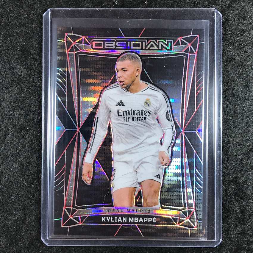 2024-25 Obsidian Soccer KYLIAN MBAPPE Base Electric Etch Red Pulsar 8/44 #3