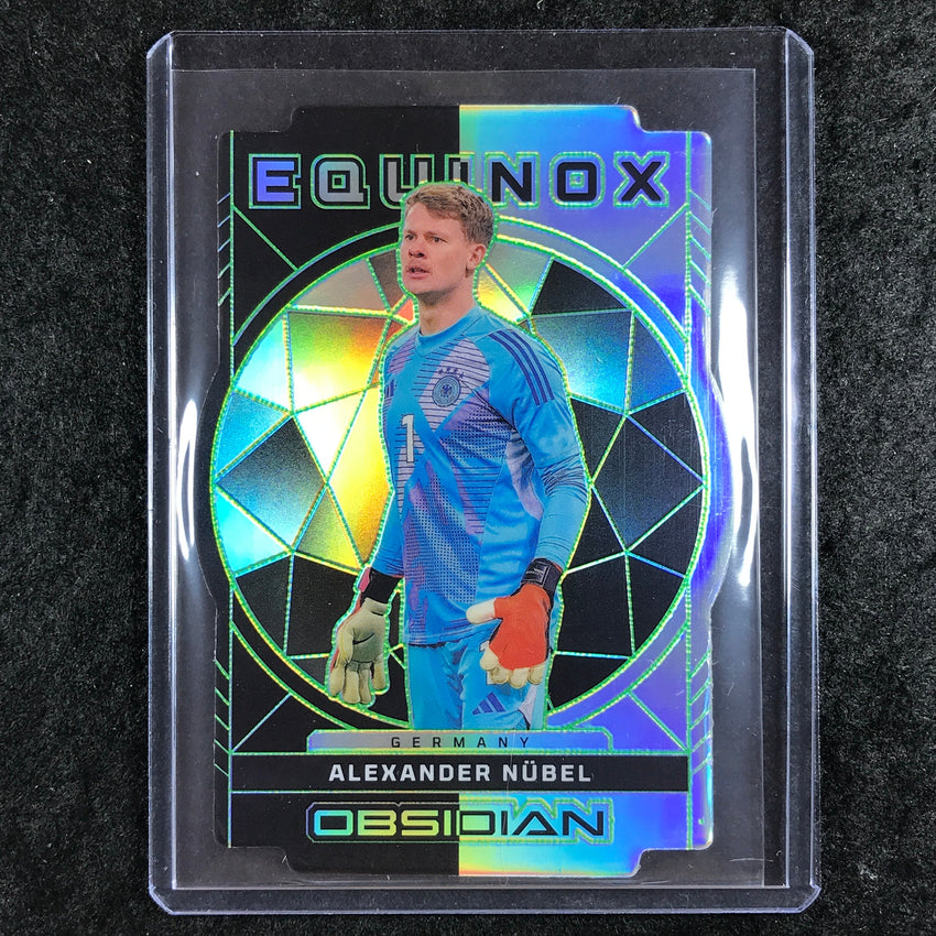2024-25 Obsidian ALEXANDER NUBEL Equinox Die-Cut Electric Etch Green 3/5 #21