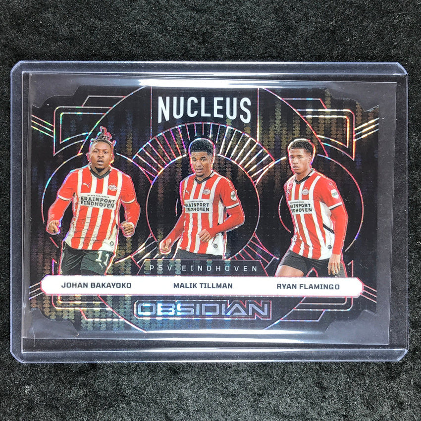 2024-25 Obsidian Soccer BAKAYOKO TILLMAN FLAMINGO Nucleus Red Pulsar 8/50 #9