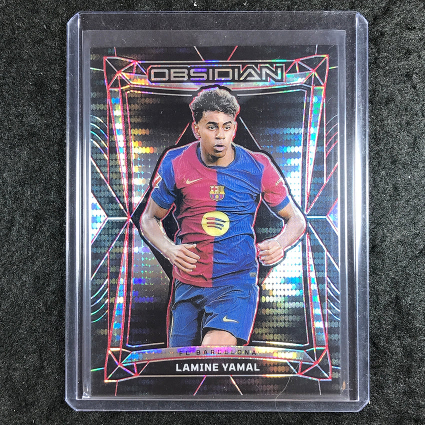 2024-25 Obsidian Soccer LAMINE YAMAL Base Electric Etch Red Pulsar 2/44 #11