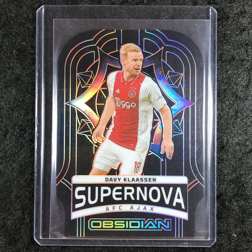 2024-25 Obsidian DAVY KLAASSEN Supernova Die-Cut Electric Etch Orange 14/75 #5