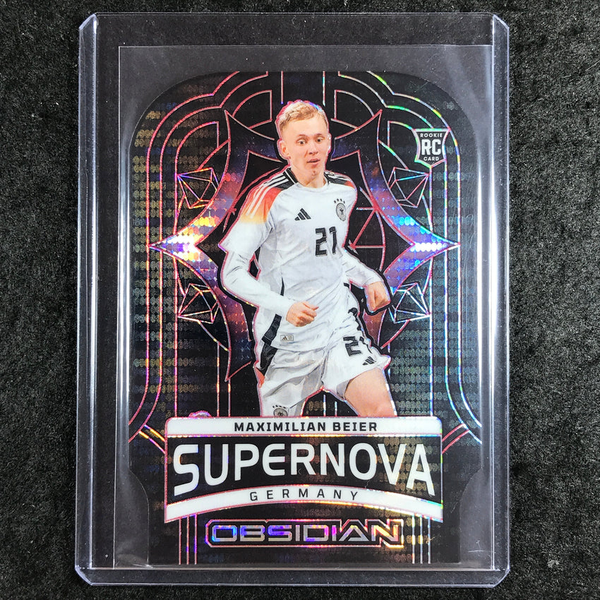 2024-25 Obsidian MAXIMILIAN BEIER Supernova Rookie Die-Cut Red Pulsar 33/50 #3