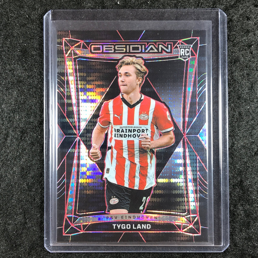 2024-25 Obsidian Soccer TYGO LAND Rookie Base Electric Etch Red Pulsar 14/44 #20