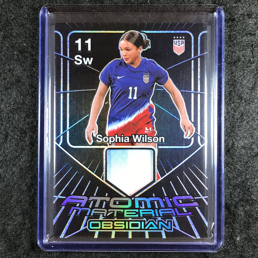 2024-25 Obsidian Soccer SOPHIA WILSON Atomic Material Jersey Relic 24/125