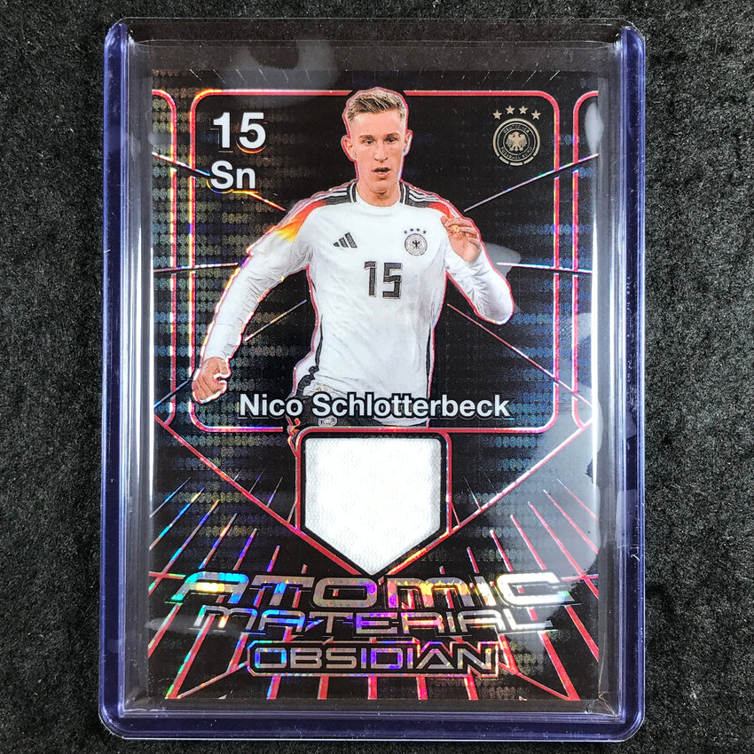 2024-25 Obsidian NICO SCHLOTTERBECK Atomic Material Jersey Red Pulsar 4/49