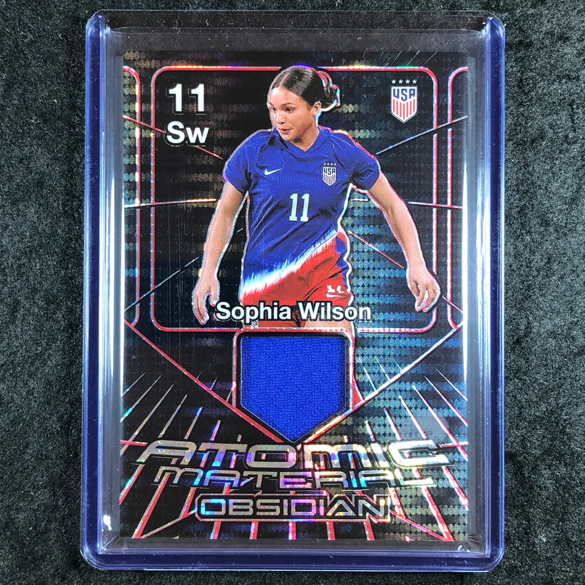 2024-25 Obsidian SOPHIA WILSON Atomic Material Jersey Electric Red Pulsar 33/35