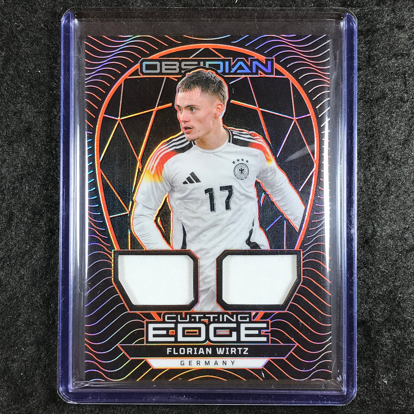 2024-25 Obsidian FLORIAN WIRTZ Cutting Edge Jersey Relic Electric Orange 1/99