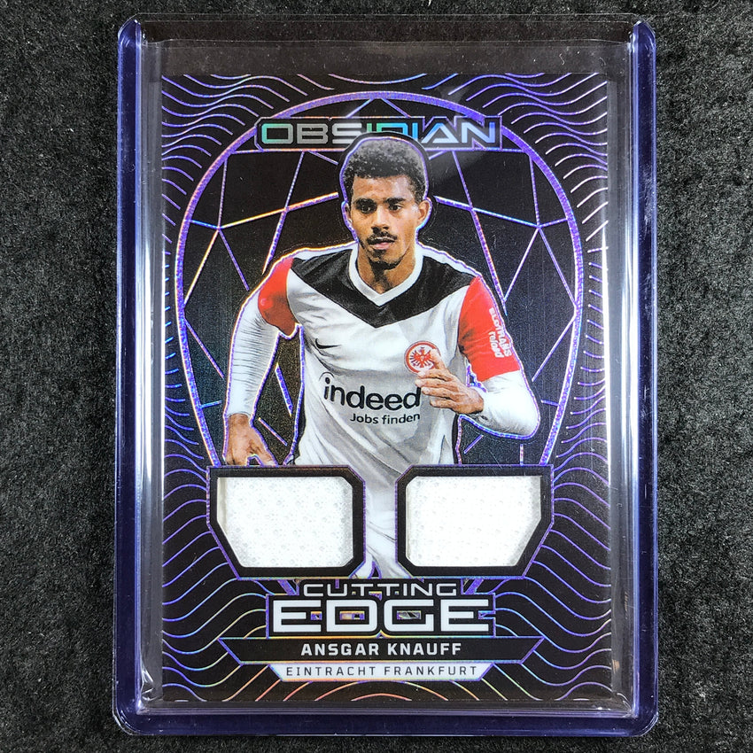 2024-25 Obsidian ANSGAR KNAUFF Cutting Edge Jersey Relic Electric Purple 29/50