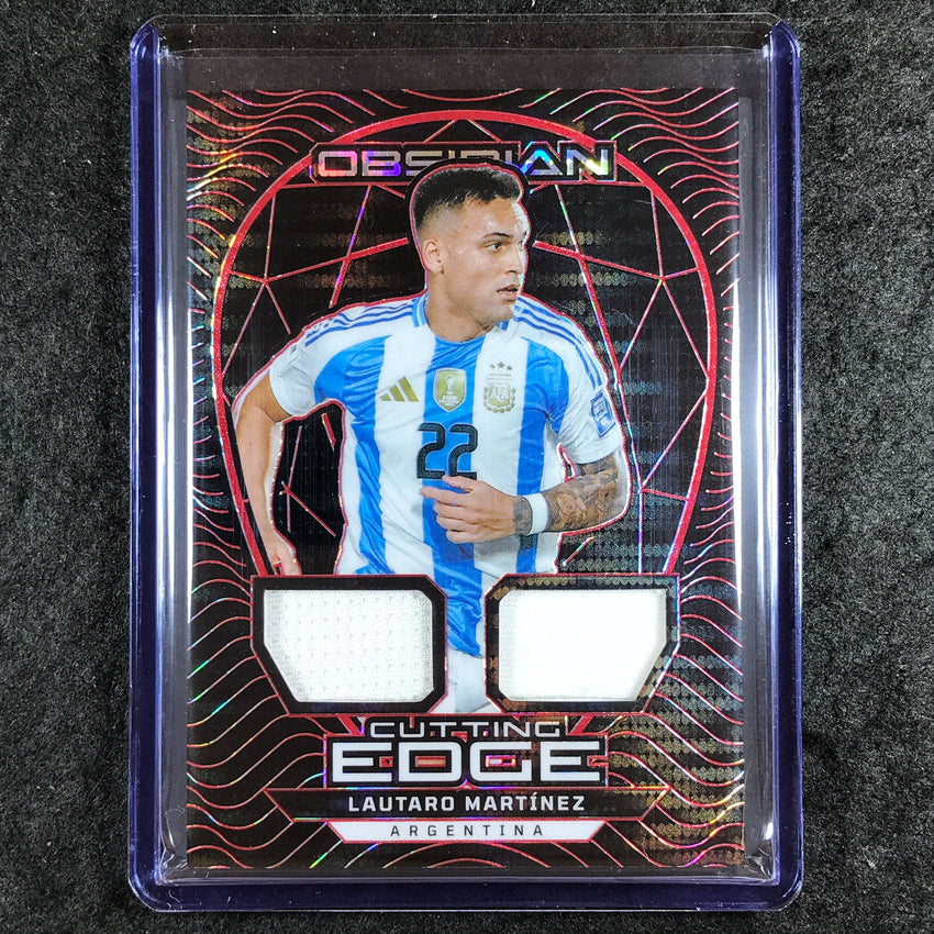 2024-25 Obsidian LAUTARO MARTINEZ Cutting Edge Jersey Electric Red Pulsar 40/49