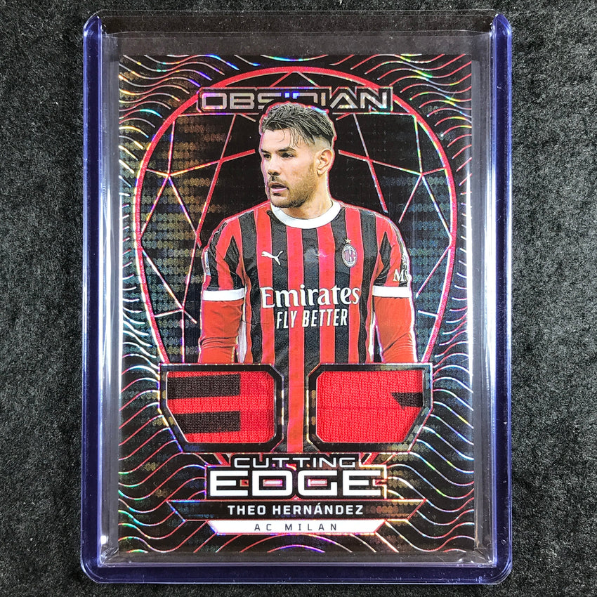 2024-25 Obsidian THEO HERNANDEZ Cutting Edge Jersey Electric Red Pulsar 19/35