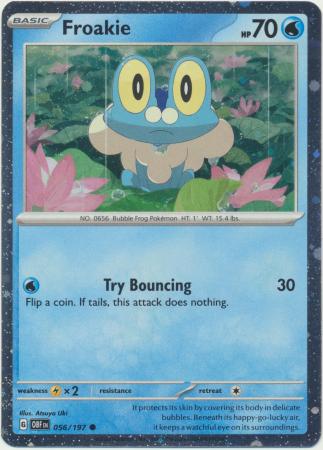 Froakie - 056/197 - COSMO FOIL Illustration Shrouded Fable MISC