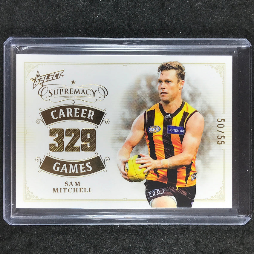 2024 Select AFL Supremacy SAM MITCHELL Career Games 50/55 #SMI