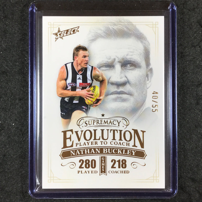 2024 Select AFL Supremacy NATHAN BUCKLEY Evolution 40/55 #19