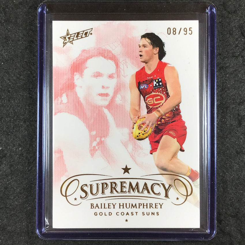 2024 Select AFL Supremacy BAILEY HUMPHREY Gold 8/95 #75