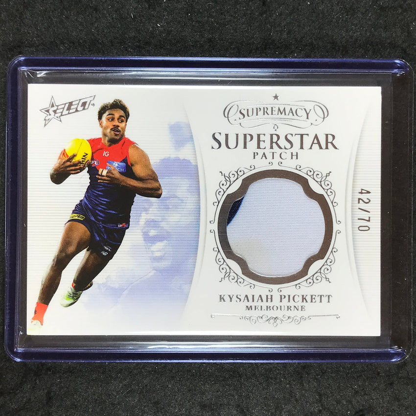 2024 Select AFL Supremacy KYSAIAH PICKETT Superstar Patch 42/70 #22